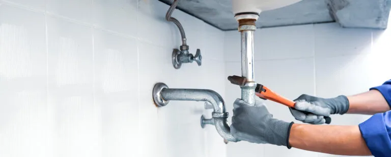 Precision under-sink plumbing repair service
