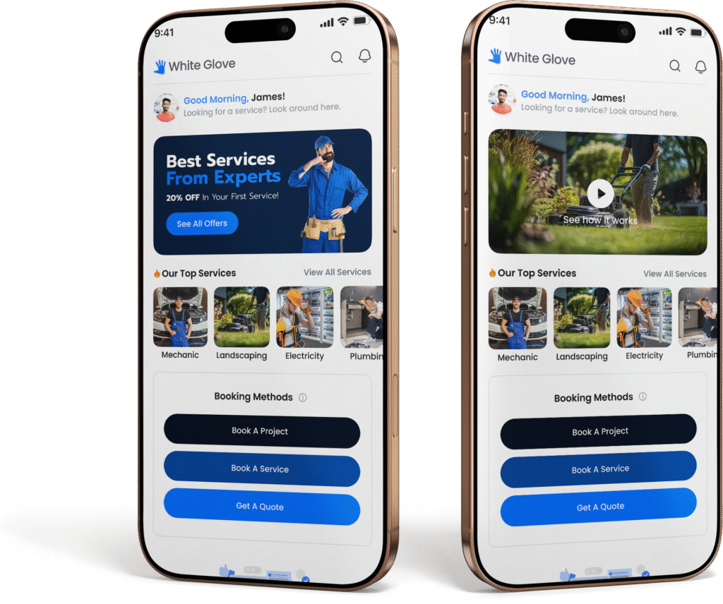 white glove mobile app